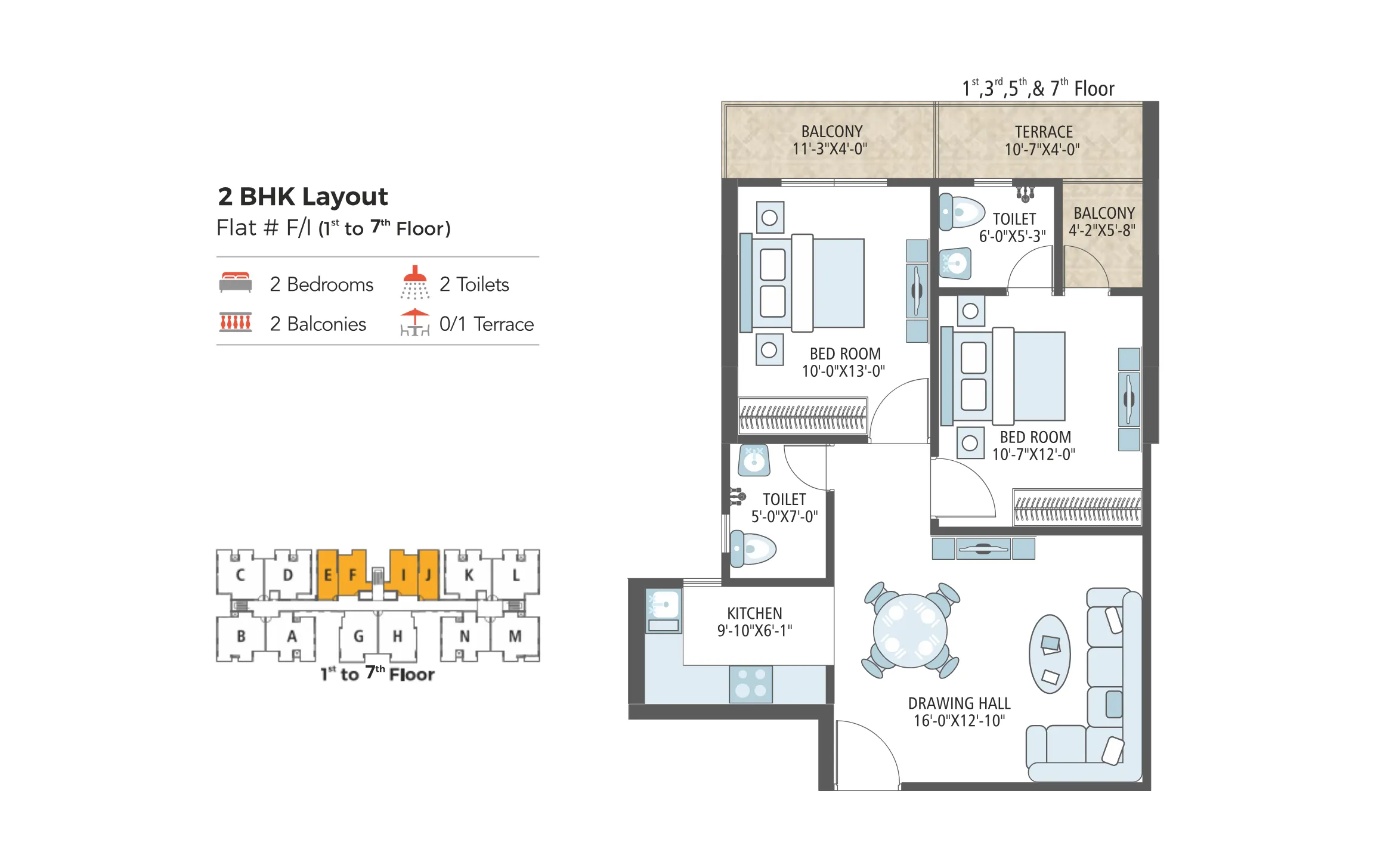 2 BEDROOM (TYPE B)